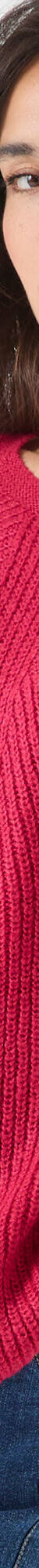 Pull évasé, maille anglaise toucher doux (framboise) Pull évasé, maille anglaise toucher doux (framboise)